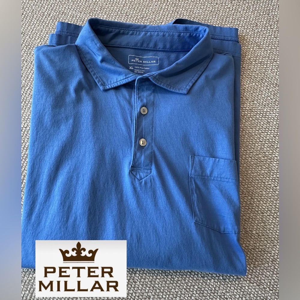 Peter Millar Blue Men's Shirt